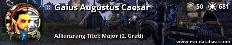 Signatur von Gaius Augustus Caesar
