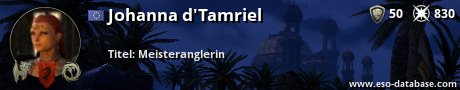 Signatur von Johanna d'Tamriel