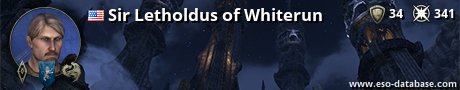 Signatur von Sir Letholdus of Whiterun