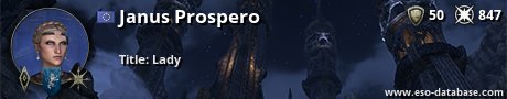 Signatur von Janus Prospero