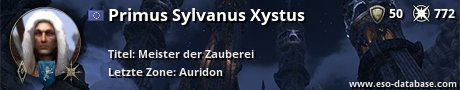 Signatur von Primus Sylvanus Xystus