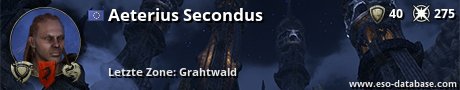Signatur von Aeterius Secondus