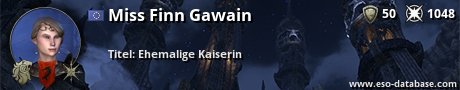 Signatur von Miss Finn Gawain