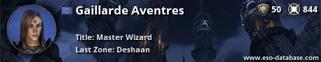 Signatur von Gaillarde Aventres