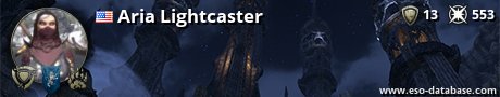 Signatur von Aria Lightcaster