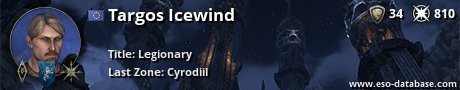 Signatur von Targos Icewind