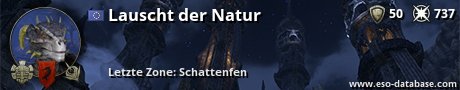 Signatur von Lauscht der Natur