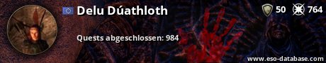 Signatur von Delu Dúathloth
