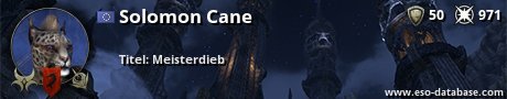 Signatur von Solomon Cane