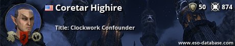 Signatur von Coretar Highire