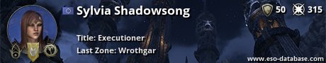 Signatur von Sylvia Shadowsong