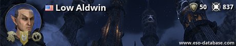 Signatur von Low Aldwin