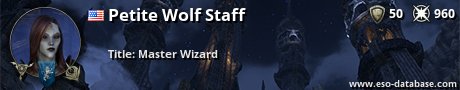 Signatur von Petite Wolf Staff