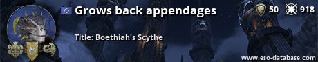 Signatur von Grows back appendages