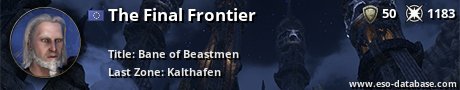 Signatur von The Final Frontier