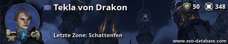 Signatur von Tekla von Drakon