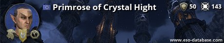 Signatur von Primrose of Crystal Hight