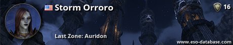 Signatur von Storm Orroro