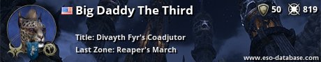 Signatur von Big Daddy The Third