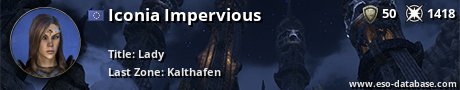 Signatur von Iconia Impervious