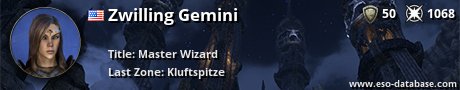 Signatur von Zwilling Gemini