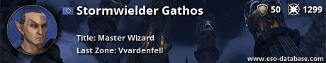 Signatur von Stormwielder Gathos