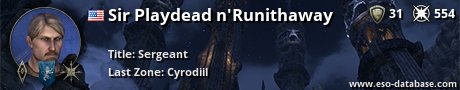 Signatur von Sir Playdead n'Runithaway