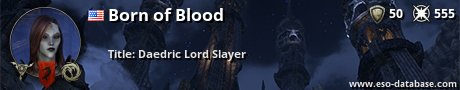 Signatur von Born of Blood