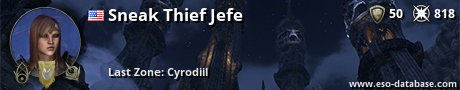 Signatur von Sneak Thief Jefe