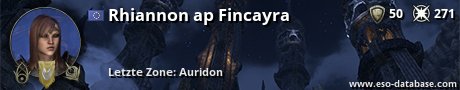 Signatur von Rhiannon ap Fincayra