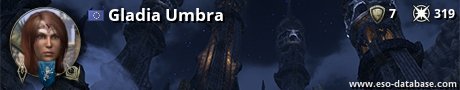 Signatur von Gladia Umbra