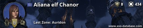 Signatur von Aliana elf Chanor