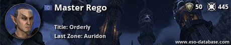 Signatur von Master Rego