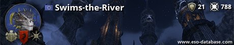 Signatur von Swims-the-River
