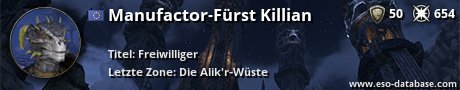 Signatur von Manufactor-Fürst Killian