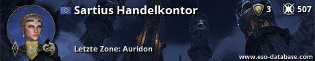 Signatur von Sartius Handelkontor