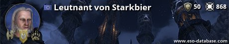 Signatur von Leutnant von Starkbier