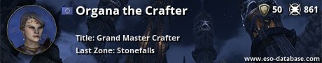 Signatur von Organa the Crafter