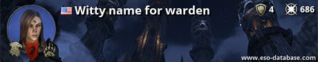 Signatur von Witty name for warden