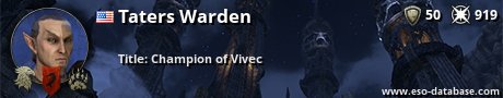 Signatur von Taters Warden