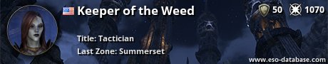 Signatur von Keeper of the Weed
