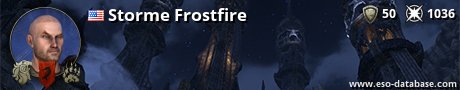 Signatur von Storme Frostfire