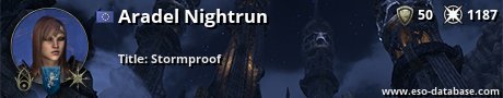 Signatur von Aradel Nightrun