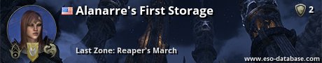 Signatur von Alanarre's First Storage