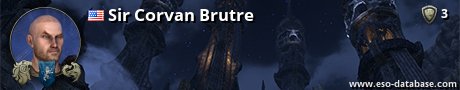 Signatur von Sir Corvan Brutre