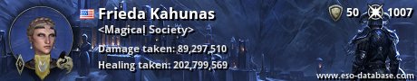 Signatur von Frieda Kahunas