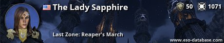 Signatur von The Lady Sapphire