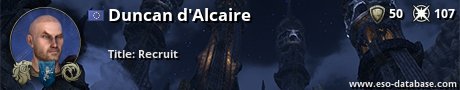 Signatur von Duncan d'Alcaire