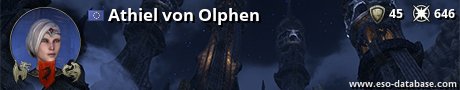 Signatur von Athiel von Olphen