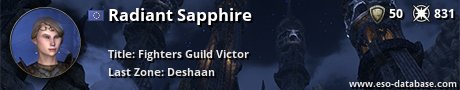 Signatur von Radiant Sapphire
